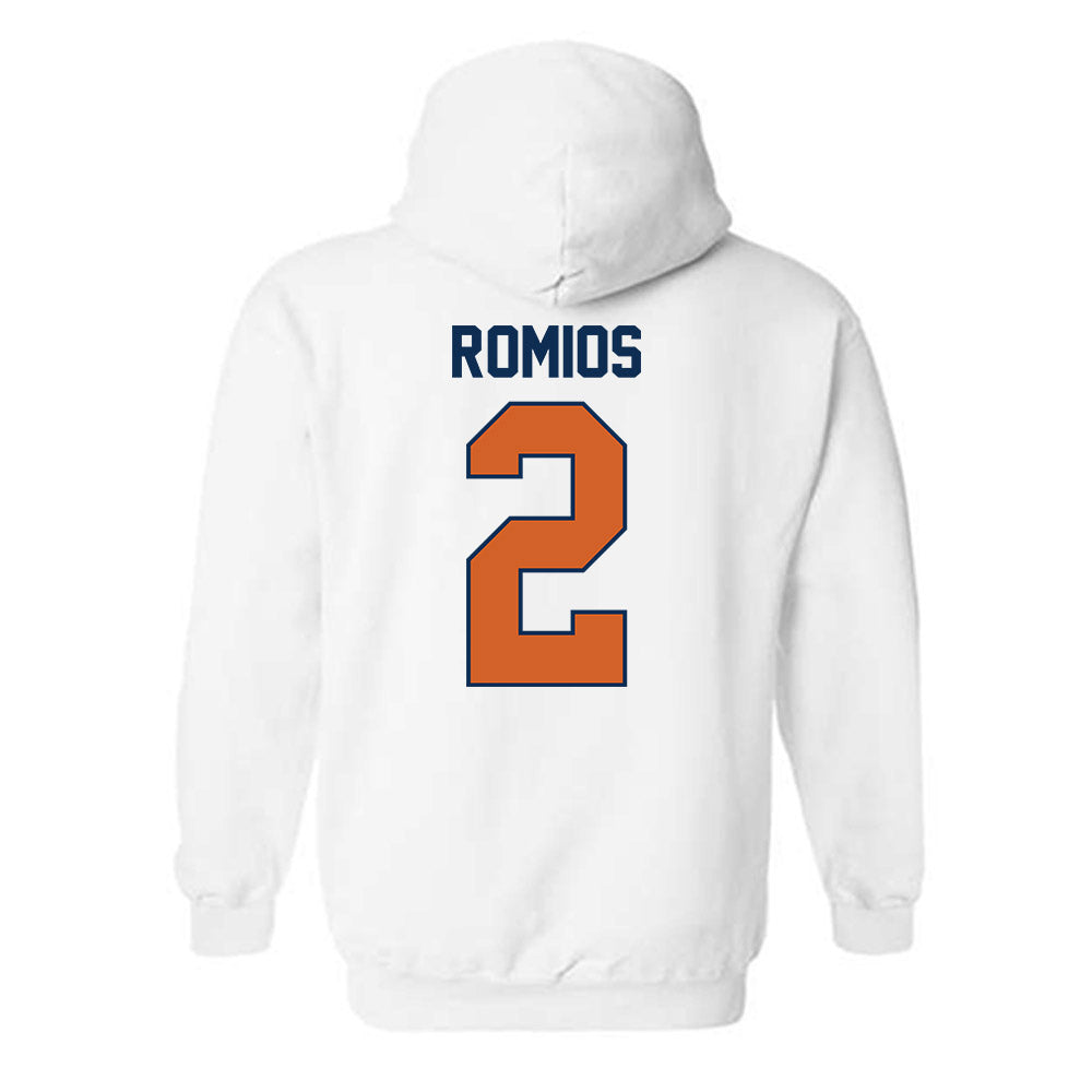 Wheaton IL - NCAA Baseball : Niko Romios - Classic Shersey Hooded Sweatshirt-1
