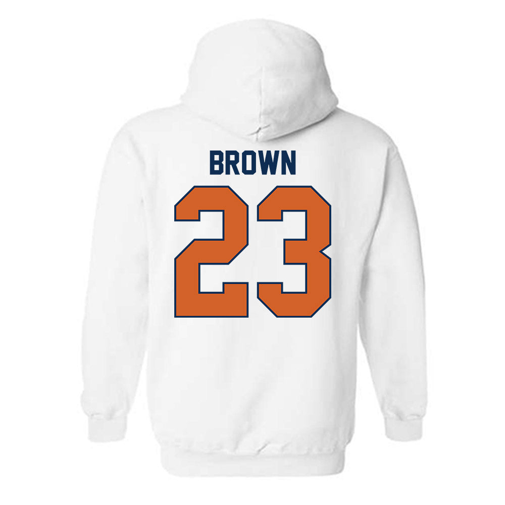 Wheaton IL - NCAA Men's Soccer : Sam Brown - Classic Shersey Hooded Sweatshirt-1