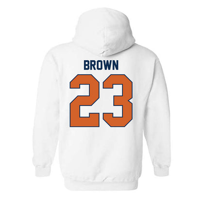 Wheaton IL - NCAA Men's Soccer : Sam Brown - Classic Shersey Hooded Sweatshirt-1