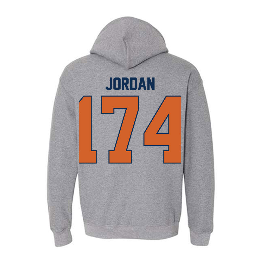 Wheaton IL - NCAA Wrestling : Drew Jordan - Classic Shersey Hooded Sweatshirt-1