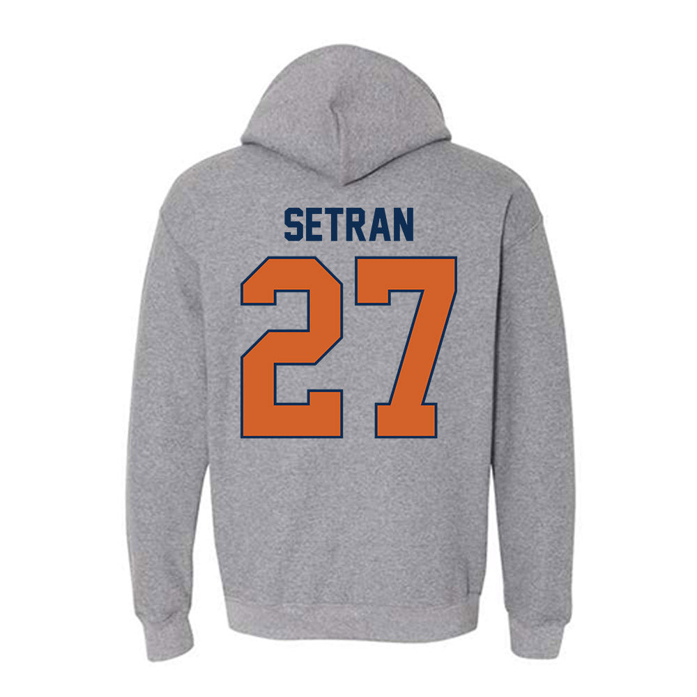 Wheaton IL - NCAA Women's Soccer : Emily Setran - Classic Shersey Hooded Sweatshirt-1