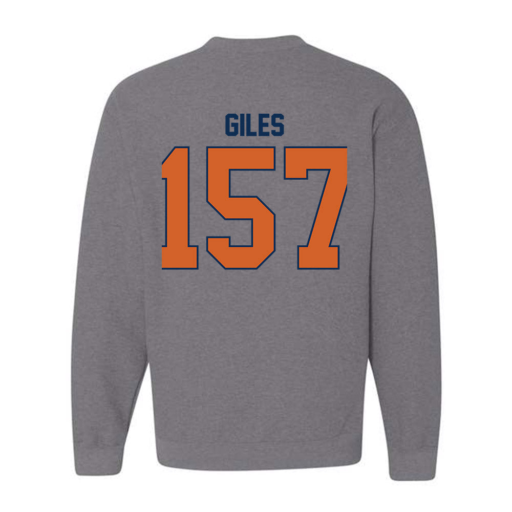 Wheaton IL - NCAA Wrestling : Deonta Giles - Classic Shersey Crewneck Sweatshirt-1