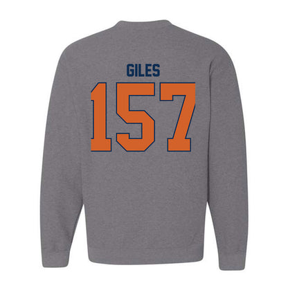 Wheaton IL - NCAA Wrestling : Deonta Giles - Classic Shersey Crewneck Sweatshirt-1