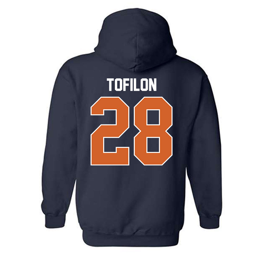 Wheaton IL - NCAA Football : Nate Tofilon - Classic Shersey Hooded Sweatshirt-1