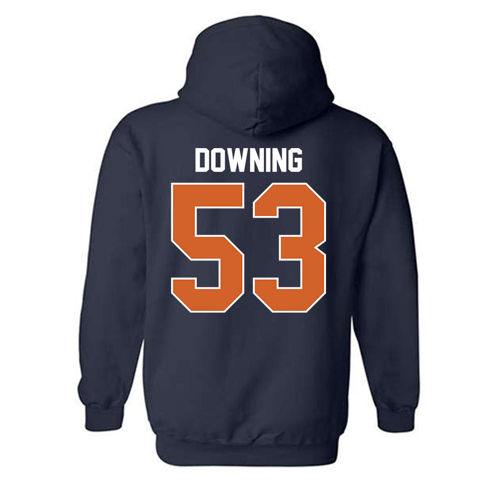 Wheaton IL - NCAA Football : Owen Downing - Classic Shersey Hooded Sweatshirt-1