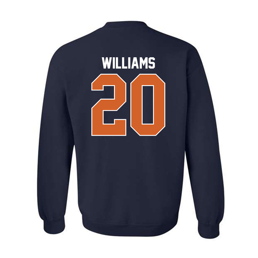 Wheaton IL - NCAA Football : Malachi Williams - Classic Shersey Crewneck Sweatshirt-1