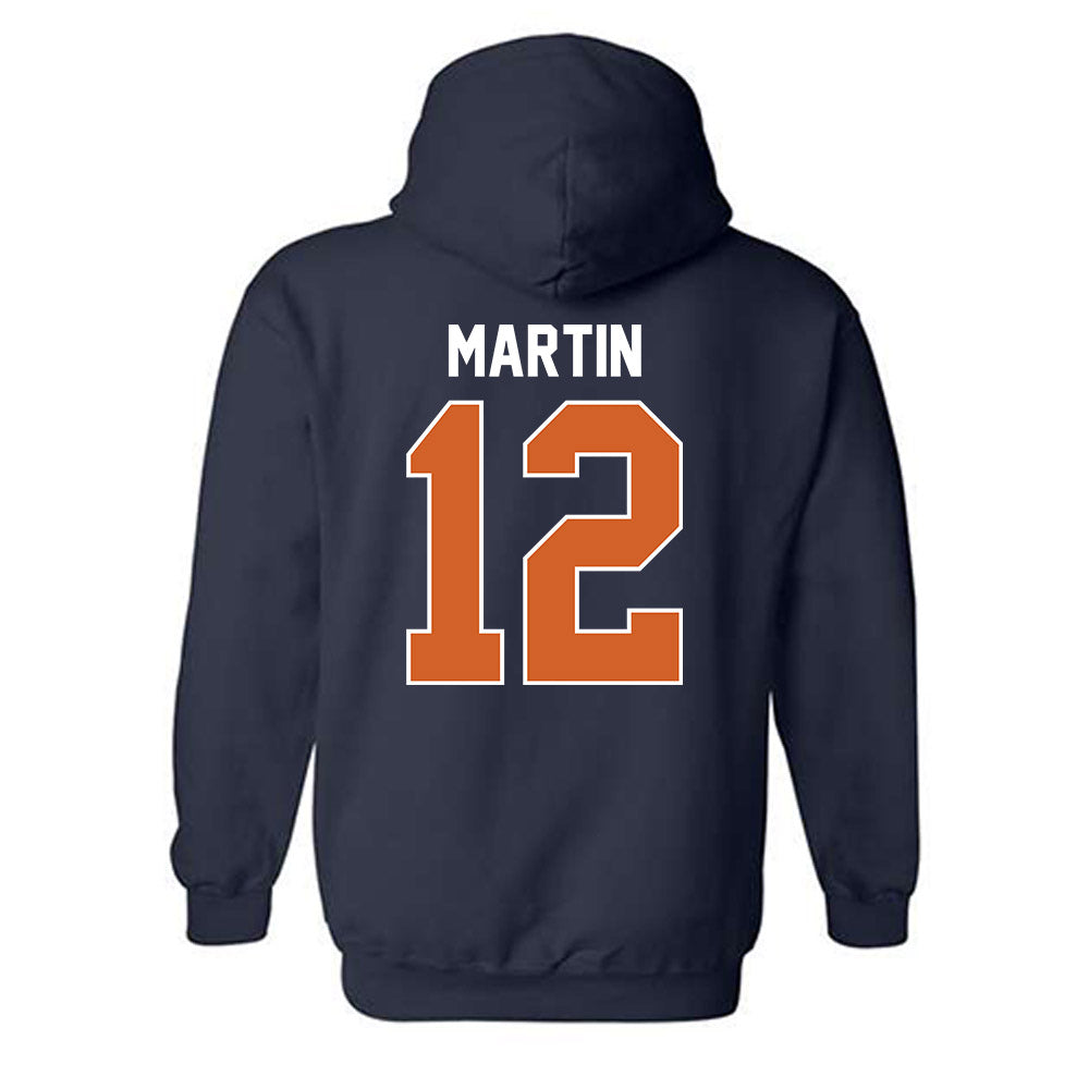 Wheaton IL - NCAA Men's Basketball : Devin Martin - Classic Shersey Hooded Sweatshirt-1