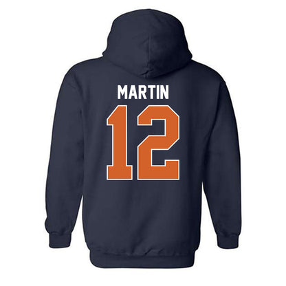 Wheaton IL - NCAA Men's Basketball : Devin Martin - Classic Shersey Hooded Sweatshirt-1