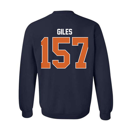 Wheaton IL - NCAA Wrestling : Deonta Giles - Classic Shersey Crewneck Sweatshirt-1