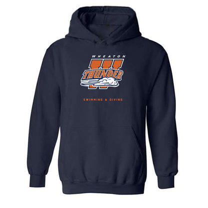 Wheaton IL - NCAA Men's Swimming & Diving : Lucas Edwards - Classic Shersey Hooded Sweatshirt-0