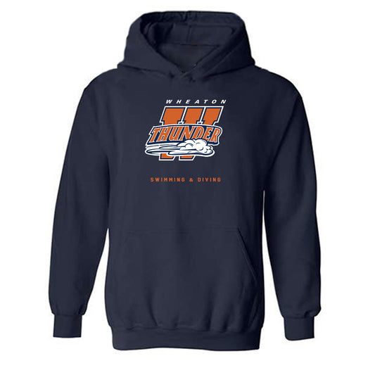 Wheaton IL - NCAA Men's Swimming & Diving : Lucas Edwards - Classic Shersey Hooded Sweatshirt-0