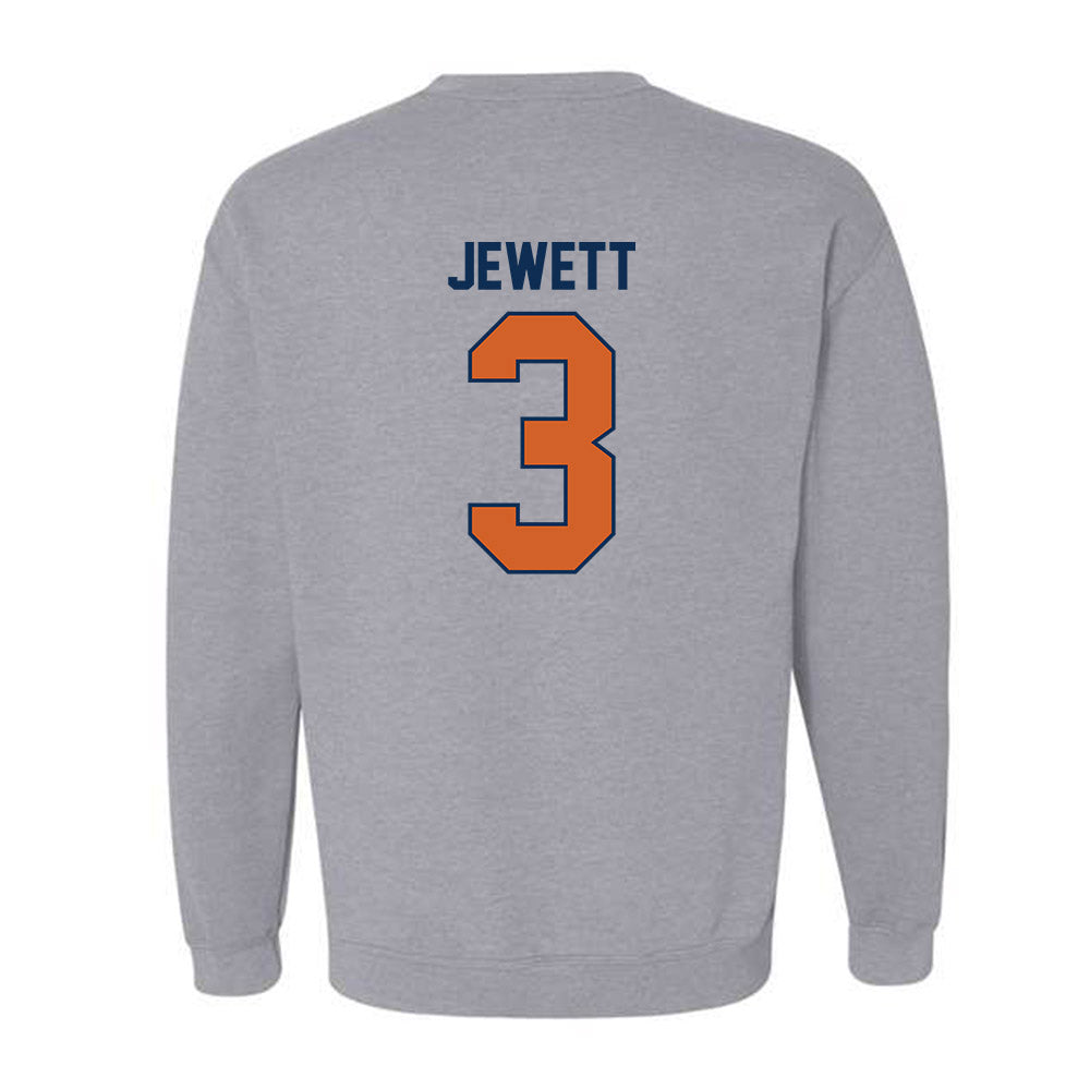 Wheaton IL - NCAA Football : Whit Jewett - Classic Shersey Crewneck Sweatshirt-1