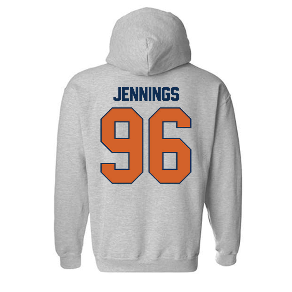 Wheaton IL - NCAA Football : Chase Jennings - Classic Shersey Hooded Sweatshirt-1