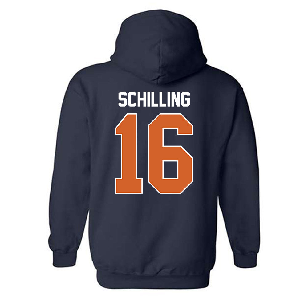 Wheaton IL - NCAA Football : Rich Schilling - Classic Shersey Hooded Sweatshirt-1
