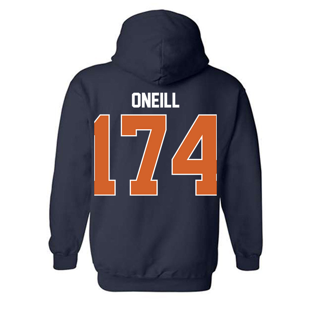 Wheaton IL - NCAA Wrestling : Elias ONeill - Classic Shersey Hooded Sweatshirt-1