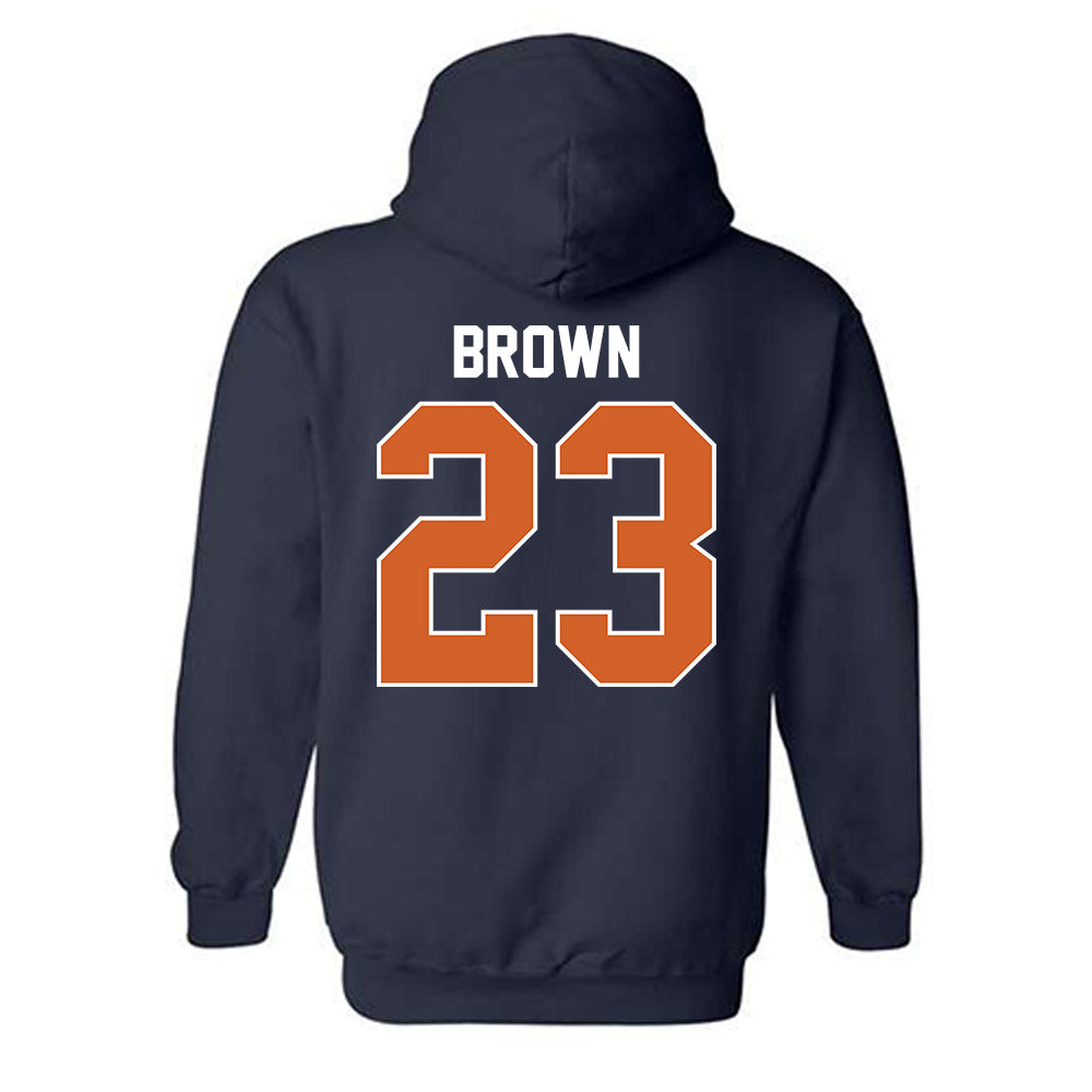 Wheaton IL - NCAA Men's Soccer : Sam Brown - Classic Shersey Hooded Sweatshirt-1
