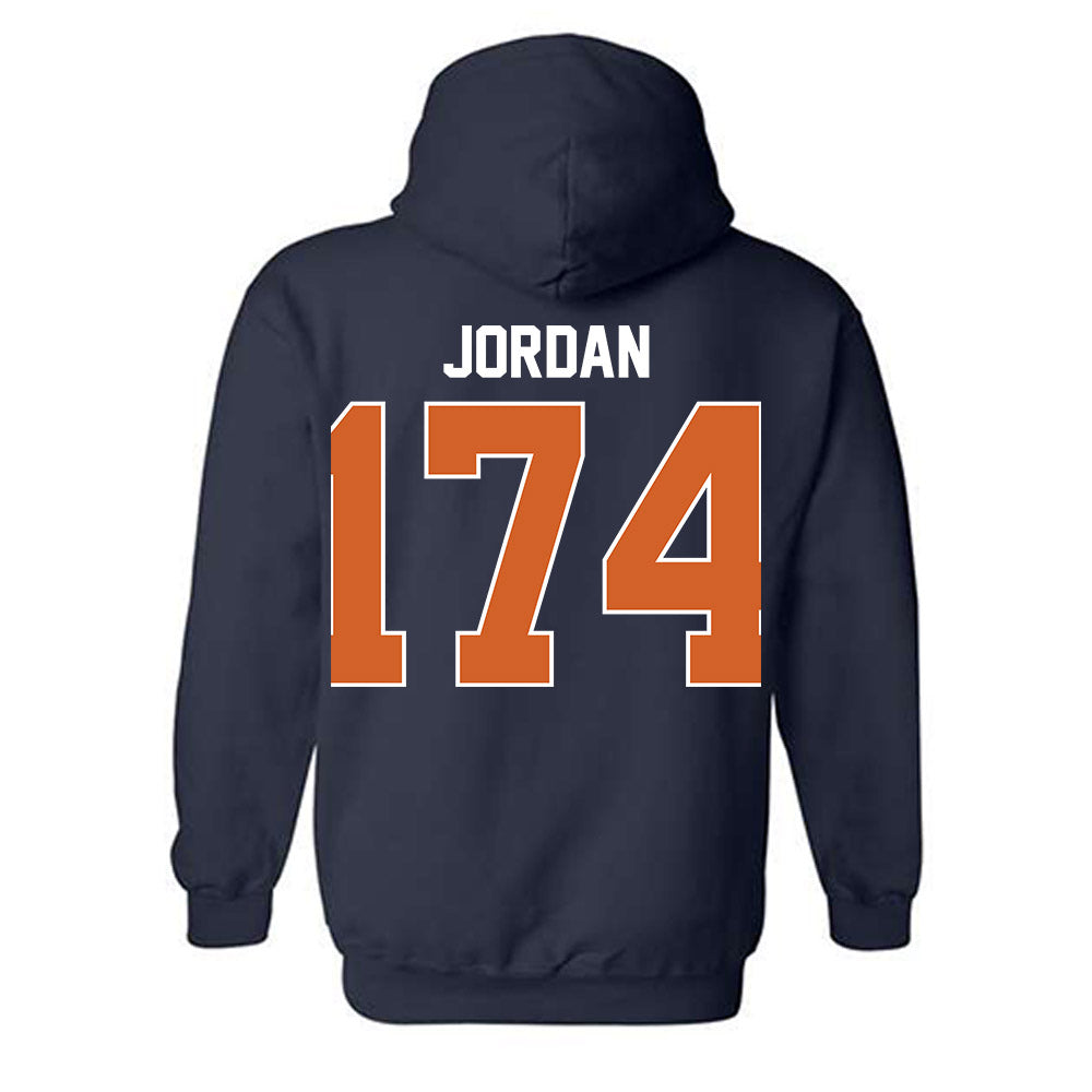 Wheaton IL - NCAA Wrestling : Drew Jordan - Classic Shersey Hooded Sweatshirt-1