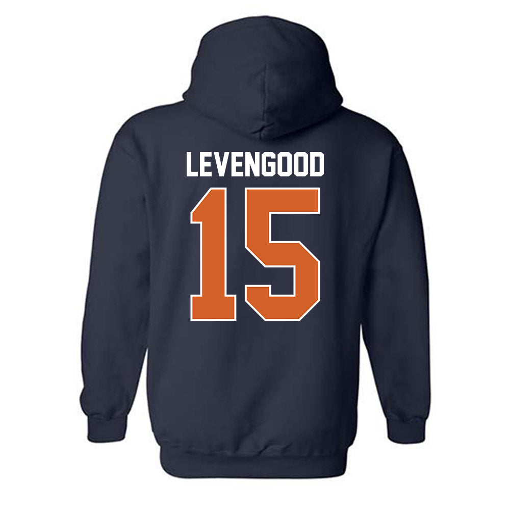 Wheaton IL - NCAA Baseball : David Levengood - Classic Shersey Hooded Sweatshirt-1