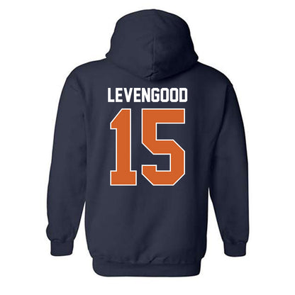 Wheaton IL - NCAA Baseball : David Levengood - Classic Shersey Hooded Sweatshirt-1