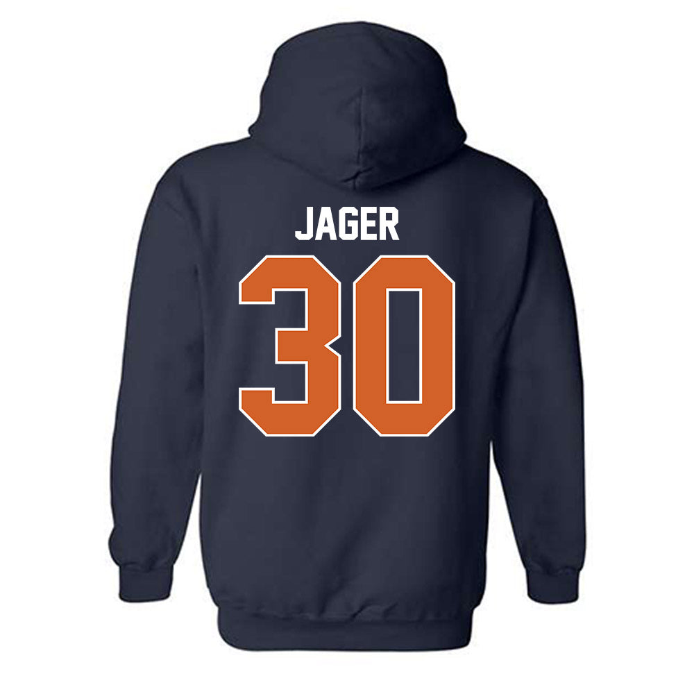 Wheaton IL - NCAA Football : Kenny Jager - Classic Shersey Hooded Sweatshirt-1