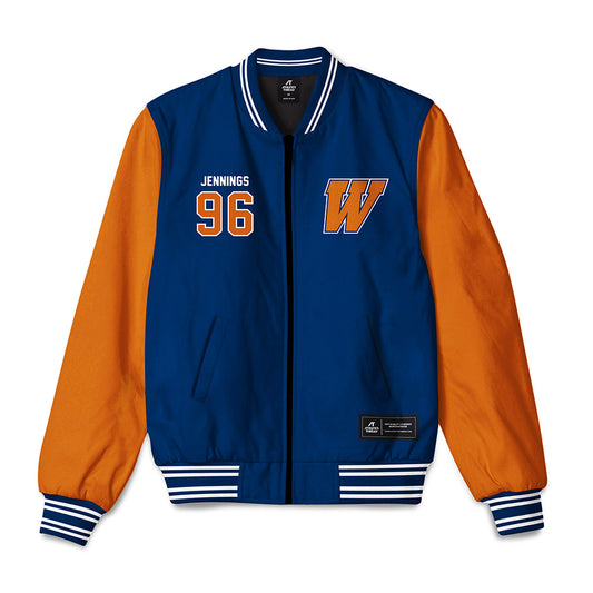 Wheaton IL - NCAA Football : Chase Jennings - Bomber Jacket-0