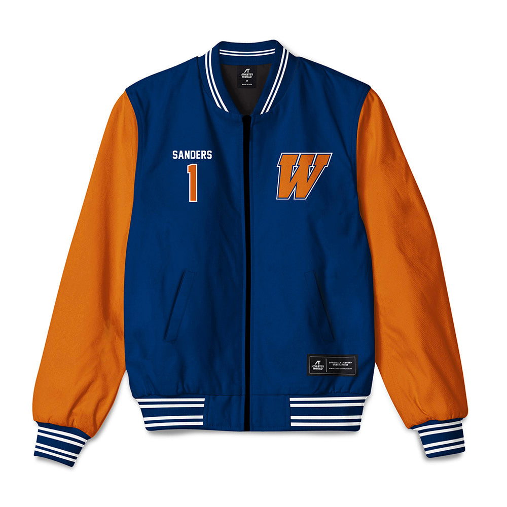 Wheaton IL - NCAA Baseball : Scott Sanders - Bomber Jacket-0