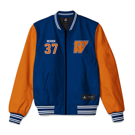 Wheaton IL - NCAA Baseball : Parker DeHoek - Bomber Jacket-0