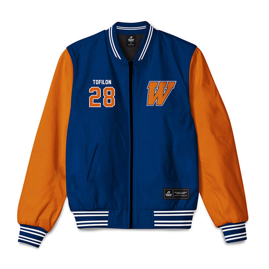Wheaton IL - NCAA Football : Nate Tofilon - Bomber Jacket-0