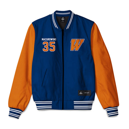 Wheaton IL - NCAA Baseball : Jack Mazurowski - Bomber Jacket-0