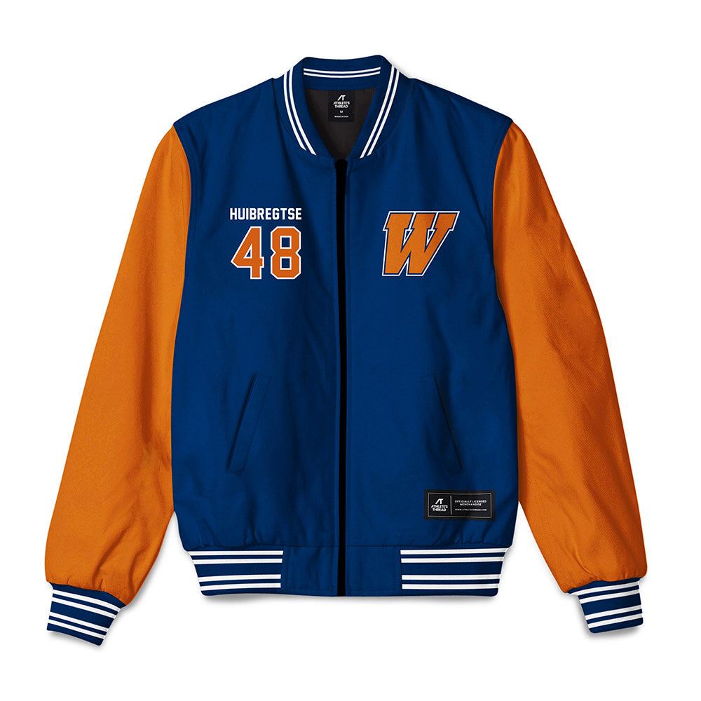 Wheaton IL - NCAA Football : John Huibregtse - Bomber Jacket-0