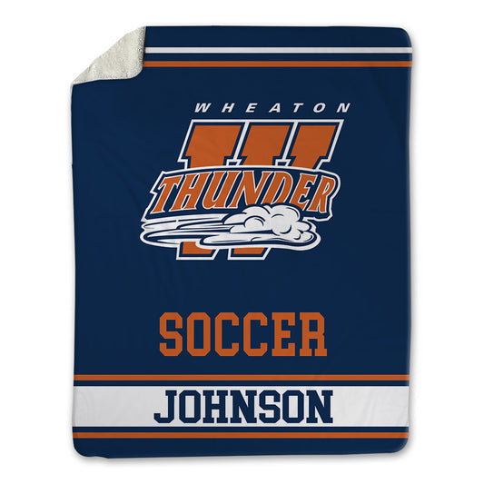 Wheaton IL - NCAA Men's Soccer : Patton Johnson - Blanket-0