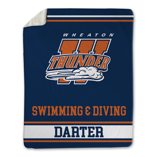 Wheaton IL - NCAA Women's Swimming & Diving : Rebecca Darter - Blanket-0