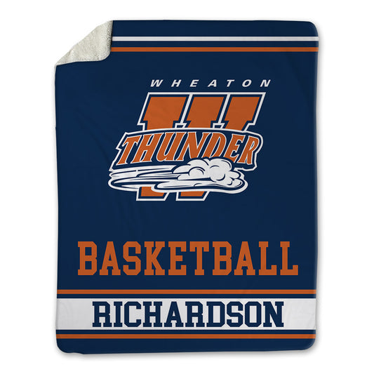 Wheaton IL - NCAA Men's Basketball : Soren Richardson - Blanket-0