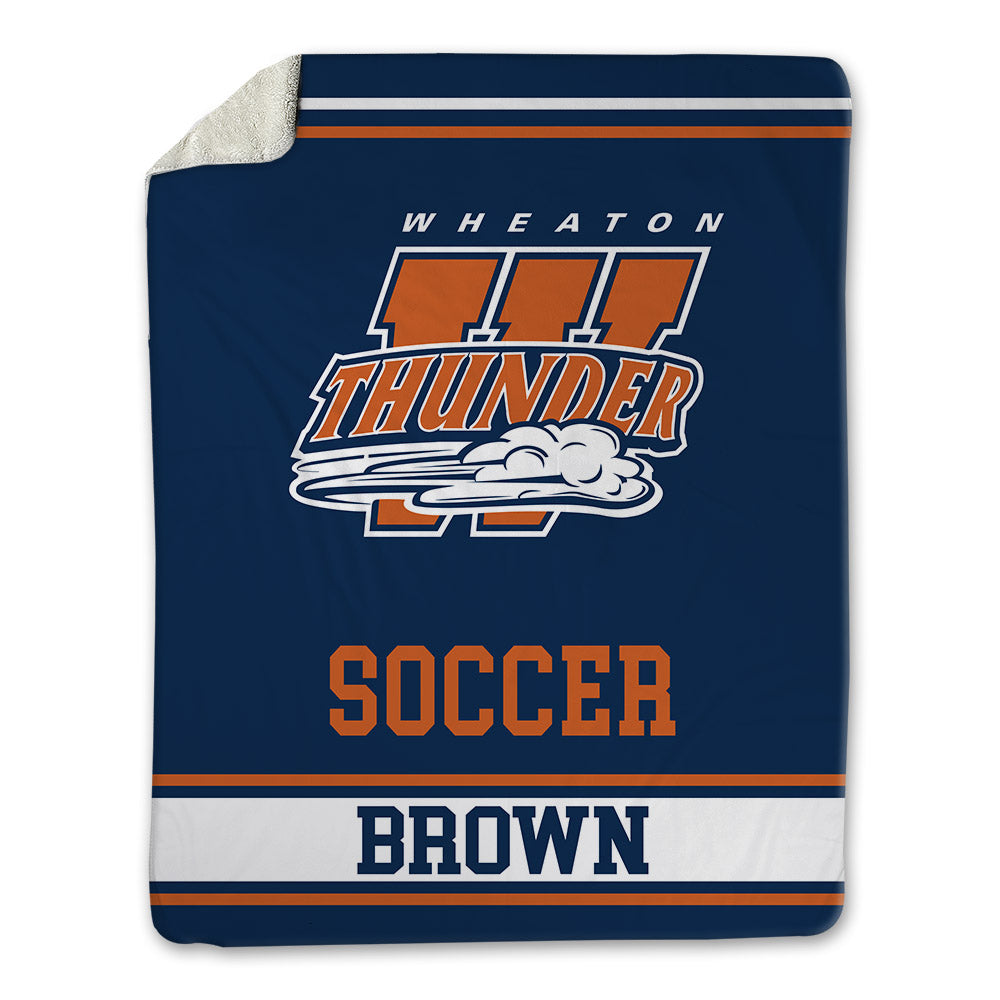 Wheaton IL - NCAA Men's Soccer : Sam Brown - Blanket-0