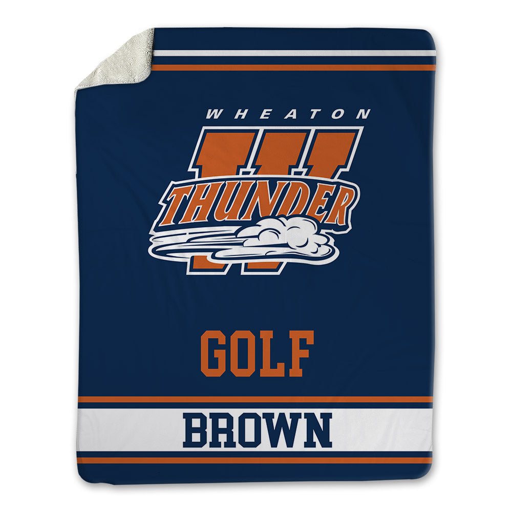Wheaton IL - NCAA Men's Golf : Wyatt Brown - Blanket-0
