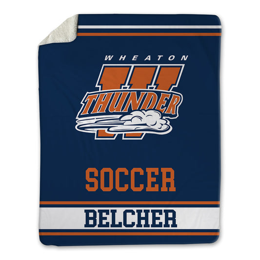 Wheaton IL - NCAA Men's Soccer : Garrett Belcher - Blanket-0