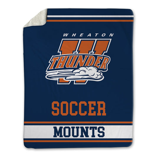 Wheaton IL - NCAA Women's Soccer : Eleanor Mounts - Blanket-0