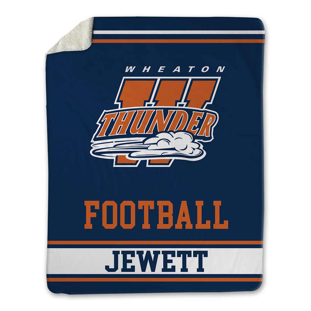 Wheaton IL - NCAA Football : Whit Jewett - Blanket-0