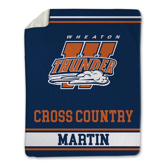 Wheaton IL - NCAA Men's Cross Country : Noah Martin - Blanket-0