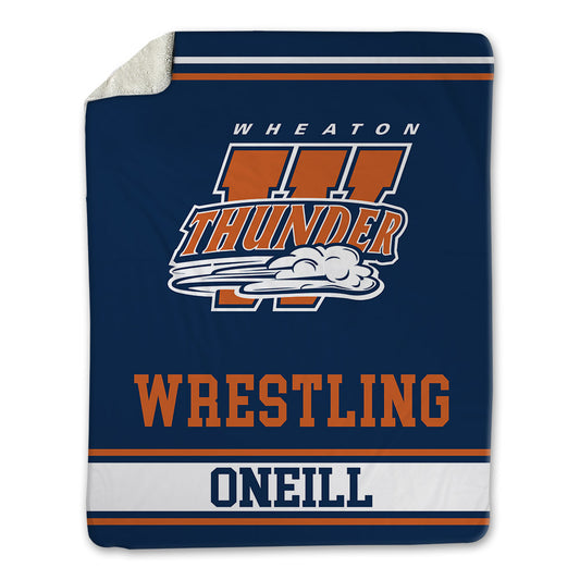 Wheaton IL - NCAA Wrestling : Elias ONeill - Blanket-0