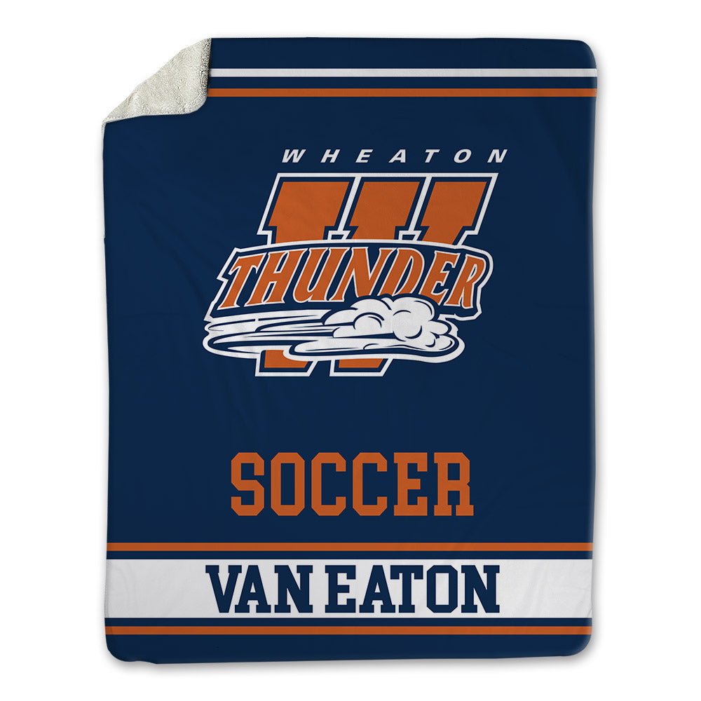 Wheaton IL - NCAA Men's Soccer : Oliver Van Eaton - Blanket-0
