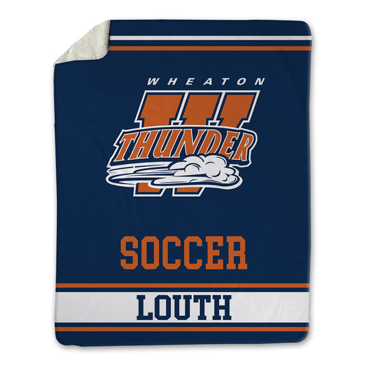 Wheaton IL - NCAA Men's Soccer : Mason Louth - Blanket-0