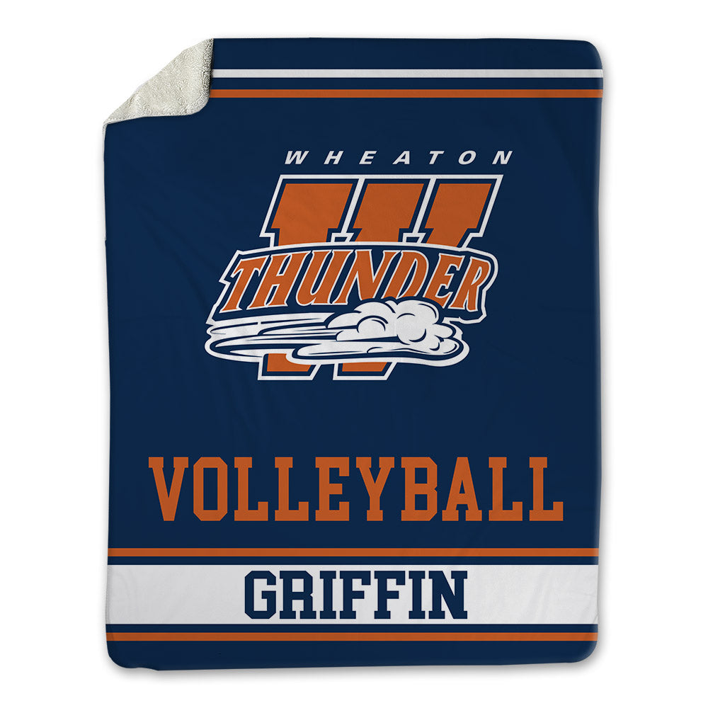 Wheaton IL - NCAA Women's Volleyball : Paris Griffin - Blanket-0