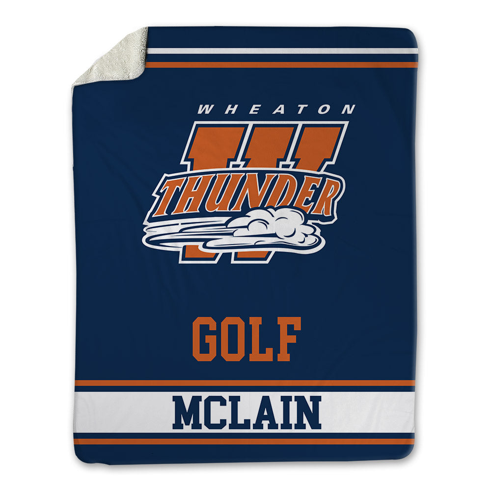 Wheaton IL - NCAA Men's Golf : Ryan McLain - Blanket-0