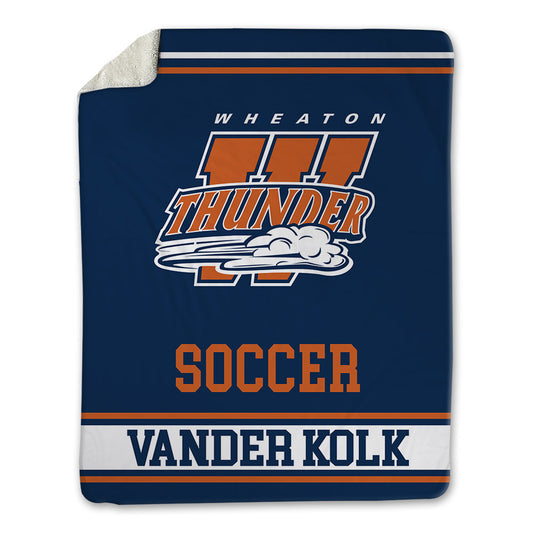 Wheaton IL - NCAA Men's Soccer : Luke Vander Kolk - Blanket-0