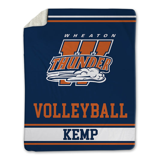 Wheaton IL - NCAA Men's Volleyball : Kennedy Kemp - Blanket-0