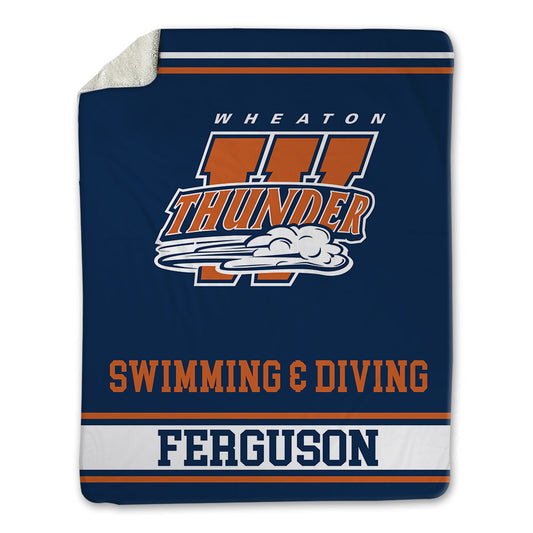 Wheaton IL - NCAA Men's Swimming & Diving : Josiah Ferguson - Blanket-0