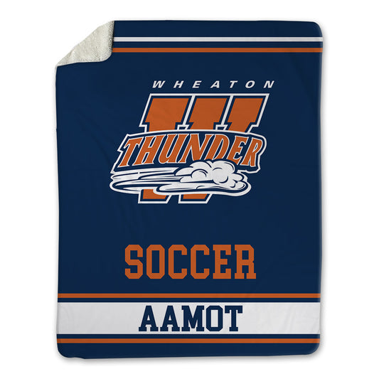 Wheaton IL - NCAA Men's Soccer : Beck Aamot - Blanket-0