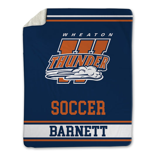 Wheaton IL - NCAA Men's Soccer : Caleb Barnett - Blanket-0