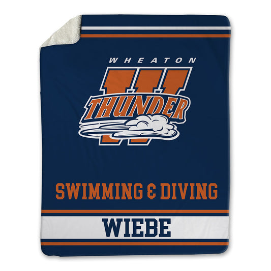 Wheaton IL - NCAA Women's Swimming & Diving : Olivia Wiebe - Blanket-0